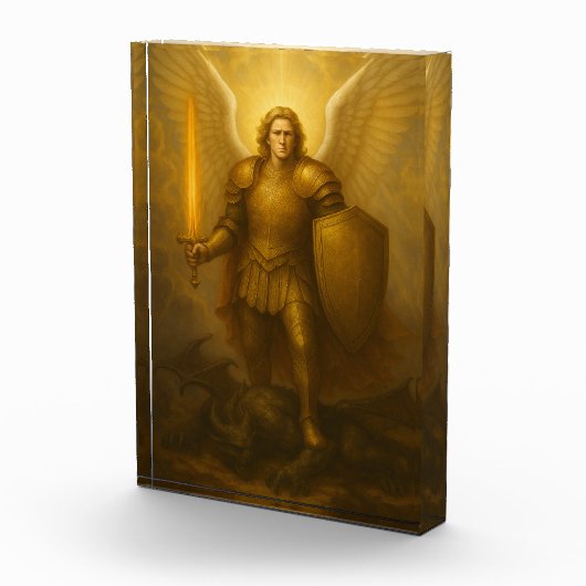 Archangel Michael - göttlicher Beschützer des Lich Fotoblock (Rechts)