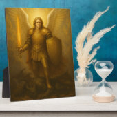 Archangel Michael - göttlicher Beschützer des Lich Fotoplatte (Seite)
