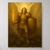 Archangel Michael - göttlicher Beschützer des Lich Poster (Vorne)