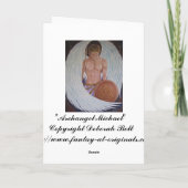 Archangel Michael Greeting Card Karte (Rückseite)