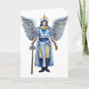 Archangel Michael Guardian Angel Protection Sword Karte