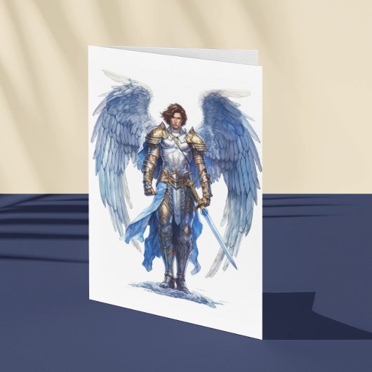 Archangel Michael Holy Angel Protector Karte