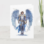 Archangel Michael Holy Angel Protector Karte (Vorderseite)