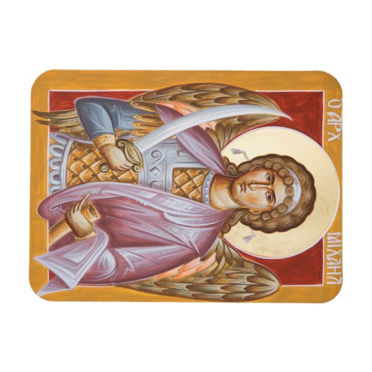 Archangel Michael Icon Magnet (Horizontal)