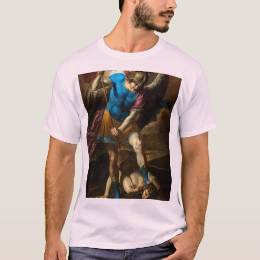 Archangel Michael kämpft gegen den gefallenen Enge T-Shirt (Vorderseite)