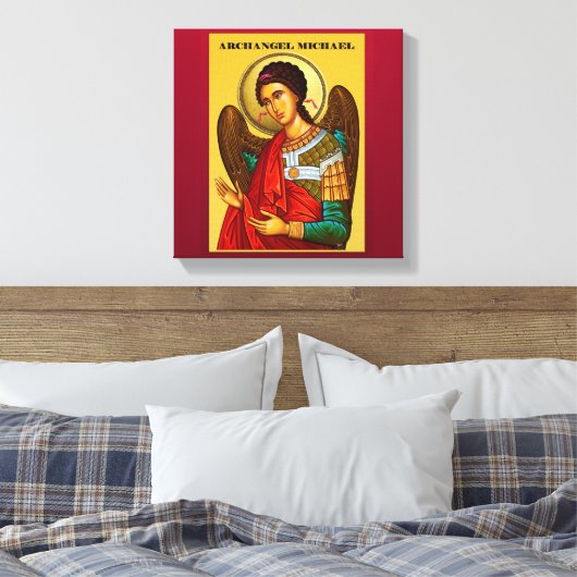 Archangel Michael Leinwanddruck (Insitu (Schlafzimmer))