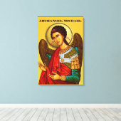 Archangel Michael Leinwanddruck (Insitu (Holzboden))