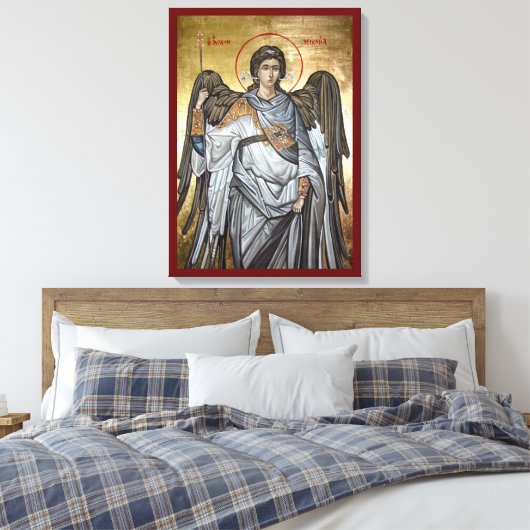 Archangel Michael Leinwanddruck (Insitu (Schlafzimmer))