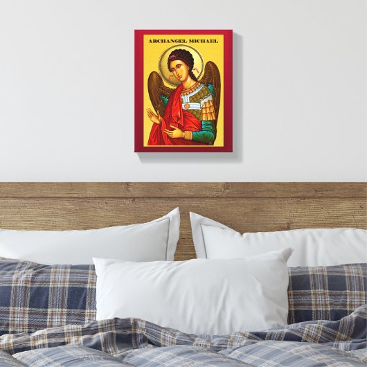 Archangel Michael Leinwanddruck (Insitu (Schlafzimmer))