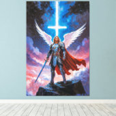 Archangel Michael Leinwanddruck (Insitu (Holzboden))