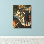 Archangel Michael liefert Soule für das Labor Leinwanddruck (Insitu (Holzboden))