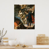 Archangel Michael liefert Soule für das Labor Poster (Küche)