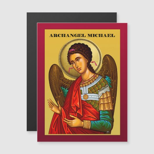 Archangel Michael Magneteinladung (Vorne/Hinten)