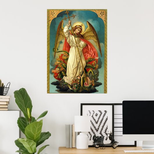 Archangel Michael Matte Poster (Heimbüro)