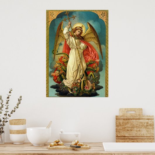 Archangel Michael Matte Poster (Küche)
