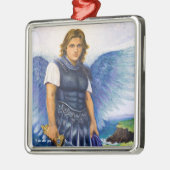 Archangel Michael Medallion "Ich bin bei dir" Ornament Aus Metall (Links)