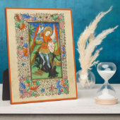 Archangel Michael Medieval Art Fotoplatte (Seite)