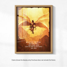 Archangel Michael mit sechs Flügeln | Grunge