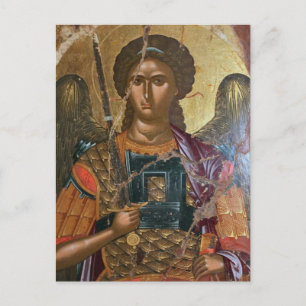 Archangel Michael Orthodox Christliches Symbol Postkarte