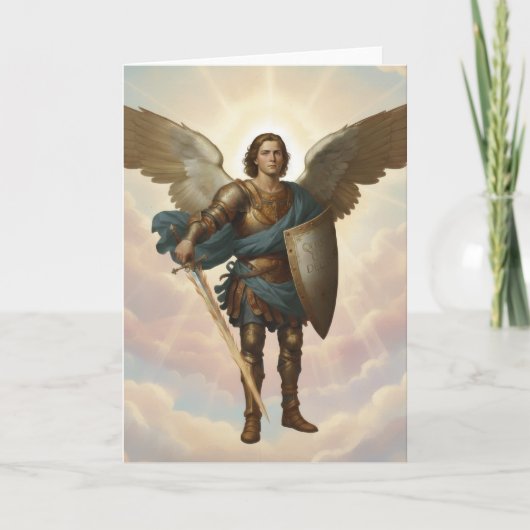 Archangel Michael Painting Angel Michael Karte (Vorderseite)