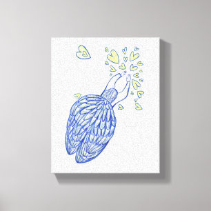 Archangel Michael Painting Wrapped Canvas Art Leinwanddruck