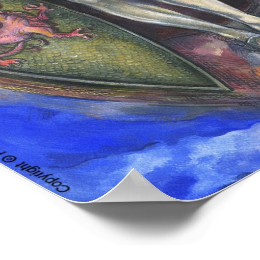 "Archangel Michael" Poster 28" x 20" (Ecke)