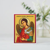 Archangel Michael Postkarte (Stehend Vorderseite)
