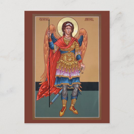 Archangel Michael Prayer Card Postkarte (Vorderseite)