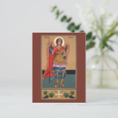 Archangel Michael Prayer Card Postkarte (Stehend Vorderseite)