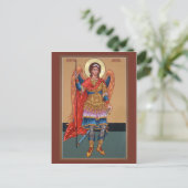 Archangel Michael Prayer Card Postkarte (Stehend Vorderseite)