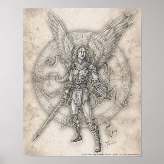 Archangel Michael Print Poster (Vorne)