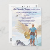 Archangel Michael Protection Courage Angel Gebet Postkarte (Vorne/Hinten)