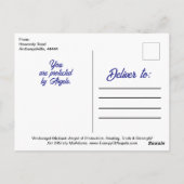 Archangel Michael Protection Courage Angel Note Postkarte (Rückseite)