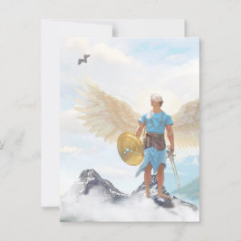 Archangel Michael Protection Courage Angel Note Postkarte