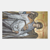 Archangel Michael Rechteckiger Aufkleber (Vorderseite)