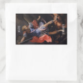 Archangel Michael "RETT EUROPE" Rechteckiger Aufkleber (Tasche)