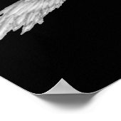 Archangel Michael - Schwarzer Hintergrund Poster (Ecke)