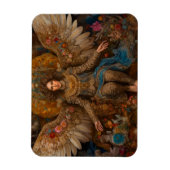 Archangel Michael sitzt auf dem Thron Magnet (Vertikal)