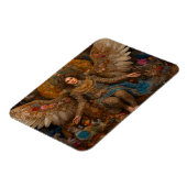 Archangel Michael sitzt auf dem Thron Magnet (Linke Seite)