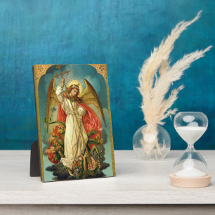Archangel Michael Tabletop Plaque Fotoplatte