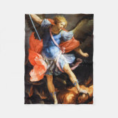Archangel Michael tramples Satan, Guido Reni Fleecedecke (Vorderseite)