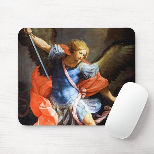 Archangel Michael tramples Satan, Guido Reni Mousepad (Mit Mouse)