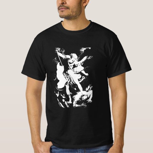 Archangel Michael Two-Tone Sweatshirt T-Shirt (Vorderseite)