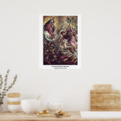 Archangel Michael und Satan von Jacopo Tintoretto Poster (Küche)