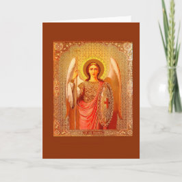 ARCHANGEL MICHAEL - VINTAGE CHRISTMAS CARD FEIERTAGSKARTE