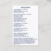 Archangel Michael Visitenkarte (Rückseite)