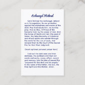 Archangel Michael Visitenkarte (Rückseite)