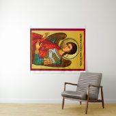 Archangel Michael Wandteppich (Beispiel (Horizontal))