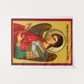 Archangel Michael Wandteppich (Vorderseite (Horizontal))