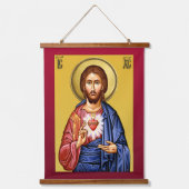 Archangel Michael Wandteppich Mit Holzrahmen (Vorderseite 2)